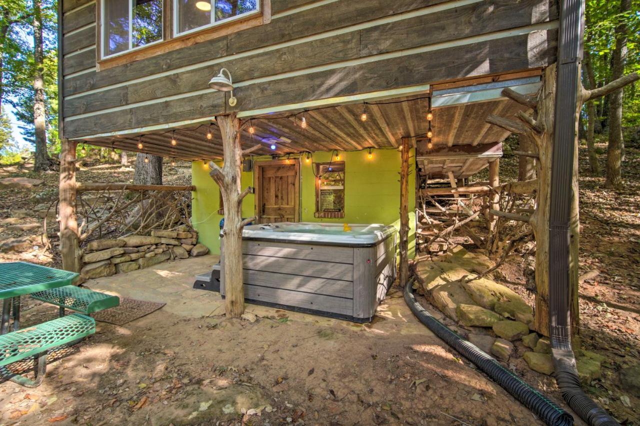 The Treehouse Cabin Creekside Home With Hot Tub! Summerville Exteriér fotografie